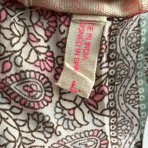 Z&L Paisley Light Weight Pink Harem Pants Size S L - Picture 9 of 10